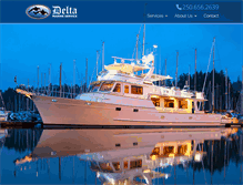 Tablet Screenshot of delta-marine.com